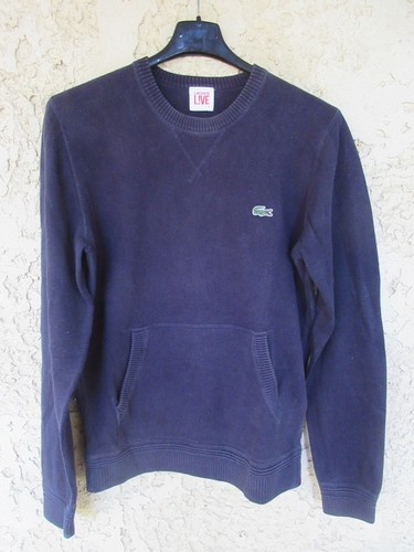 Pull lacoste live coton - lacoste, bleu