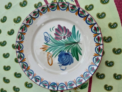 Assiette ancienne quimper - assiette,