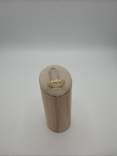 Bague dorée maillons cœurs - maillons,