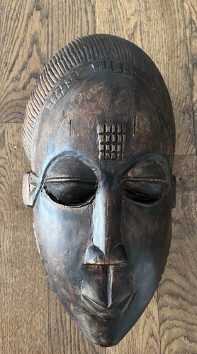 Masque décoratif bois - masque, en