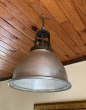 Lampe Suspension HOLOPHANE France rare  n° 9520 SGDG Atelier Usine 1900