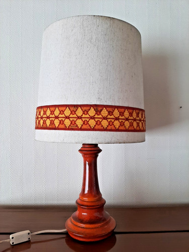 Vintage céramique lampe 70er - lampe,