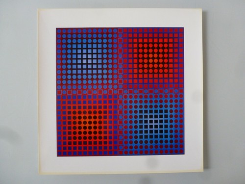 Victor vasarely 2 estampe - vasarely, eg
