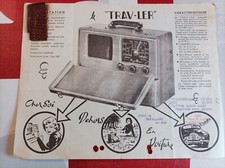 ancien depliant publicitaire radio pizon bros avec echantillon