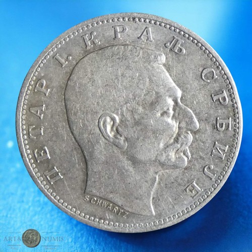 Serbie serbia 1 dinar 1912 - -,