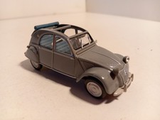Citroen 2CV grise capote bleue