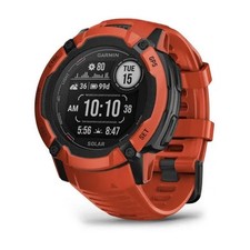 Horloge Randonnée Pédestre Extérieur garmin Instinct 2X Solar Flame Red GPS Baro