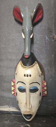 Masque africain bois - bois, style