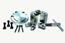 MANDRIN À CENTRAGE AUTOMATIQUE À 3 MORS DE 80 MM AVEC FIXATION DE LA PLAQUE...