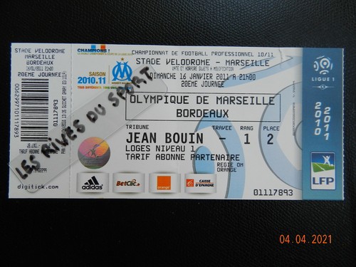 Ticket billet football - +++,