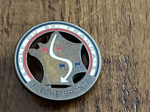 Broche ski esf - de, fleche