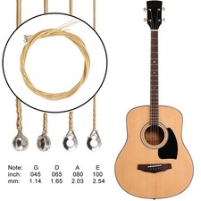 Guitare Pièce Acoustique Basse Cordes Musical Instruments 4 Carbone Acier Coeur