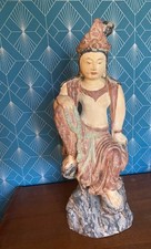 Statue chinoise ancienne Guanyin, dynastie Song ( 960-1279) terre cuite.