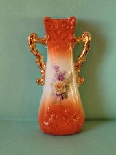 vase 2 anses dorées/porcel