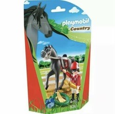 Ref.9261 JOCKEY AVEC CHEVAL DE COURSE - Country