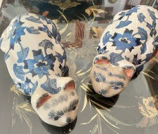 Asie XXe - Paire De Chats En