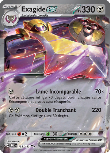Carte pokémon exagide - carte,
