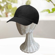 Présentoir à chapeaux en rotin Support à chapeaux en rotin tissé pour salon