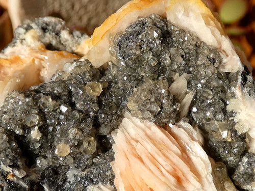 Cérusite baryte rose sur - cérusite,