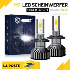2x 100W 10000LM H7 LED Ampoules Voiture Feux Lampe Kit Phare Blanc La Poste