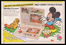 DISNEY MICKEY  Print AD Publicité  Jeu ORLITRONIC Vintage 80's   Pub *
