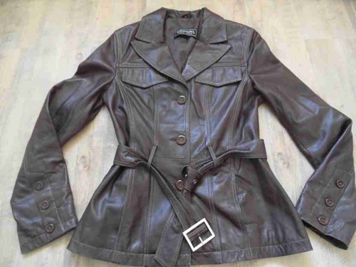 Veste cuir souple - cuir, haute