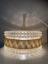 Rétro 1960' Suspension vintage, acrylique et verre, France