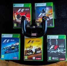 ? ?? Pack Volant + F1 2014, 2013, 2012, 2011, 2010 Complets Xbox 360 PAL FR