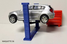 1/43 pont élévateur 2 colonnes 3 positions bleu atelier garage auto diorama