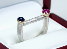 925 argent 14k - or, vintage
