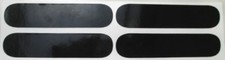 casque  4 bandes moto reflechissante autocollant adhesif NOIR PRODUIT ALLEMAND