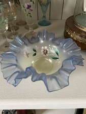  Coupelle Verre Émaillé Ancienne