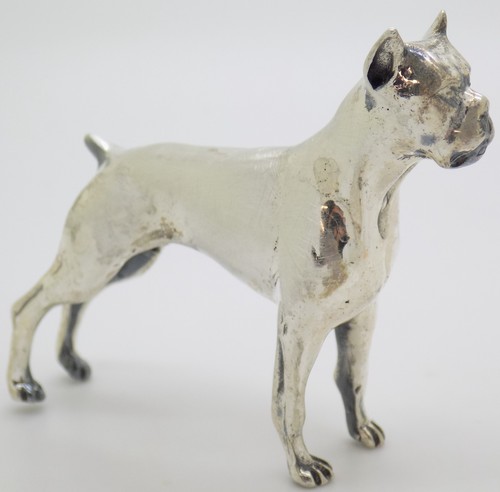 Miniature chien boxer argent - boxer,