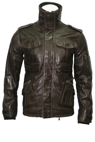 Veste cuir réel - veste,