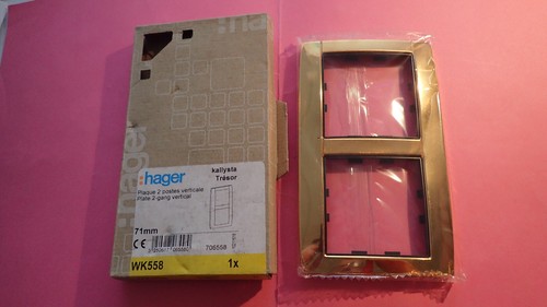 Hager wk558 plaque double - wk558,