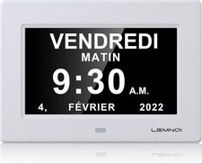 LEMNOI Horloge Calendrier