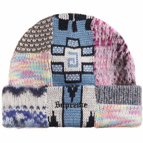 Bonnet patchwork suprême bleu