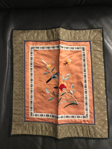 Napperon broderie soie - broderie, chine