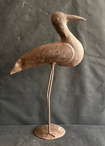 Ancienne grande statue oiseau - grande,