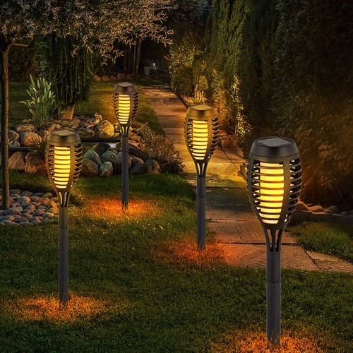 Lampe solaire torche jardin - de,
