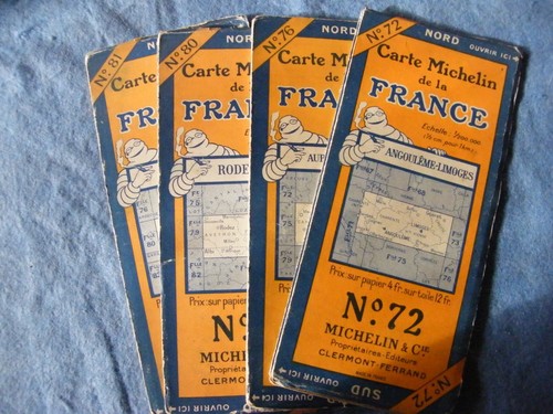 Anciennes cartes routières - anciennes,