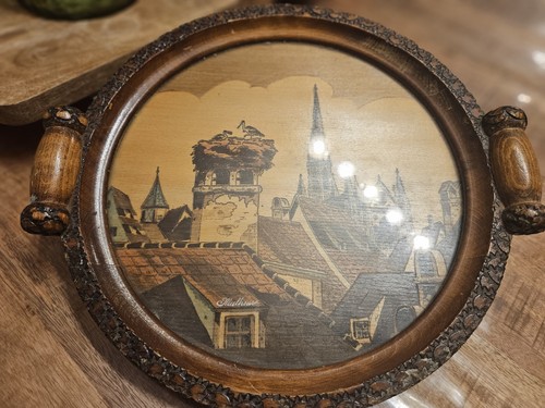 Plateau vintage bois - de,