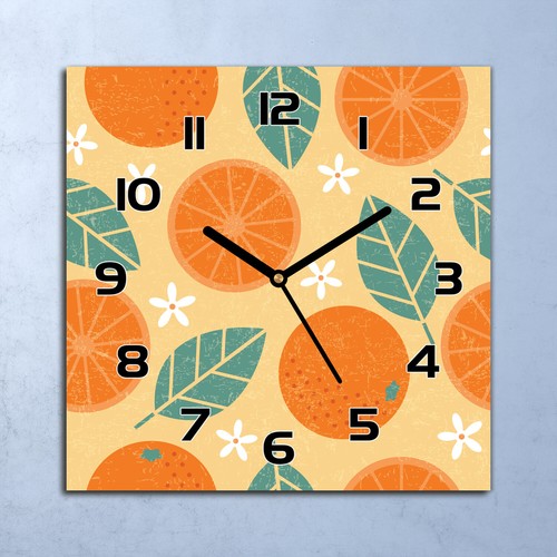 Horloge murale design verre - horloge,