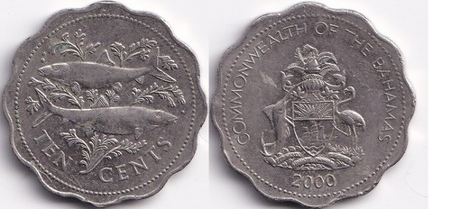 Cents 2000 bahamas islands - 2000,