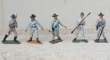 STARLUX - soldats de la Guerre de Sécession - piétons Sudistes - lot de 7