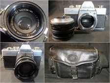 MINOLTA SRT 100b. Avec objectif MC-ROKKOR PF 1:2 - 50mm. + Sacoche.