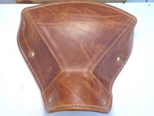DESSUS SELLE CUIR MARRON POUR MOBYLETTE-PEUGEOT CICLOMOTEUR-VELO-SOLEX