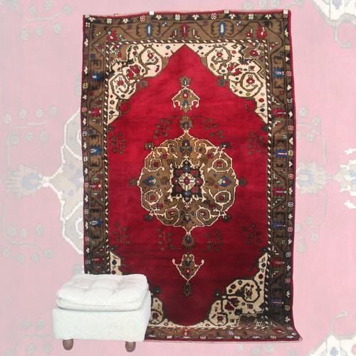 Tapis vintage fait main