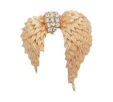 Broche bijou style ailes