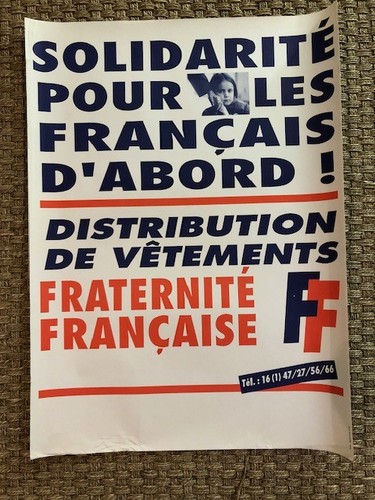 Affiche front national le - affiche, fn